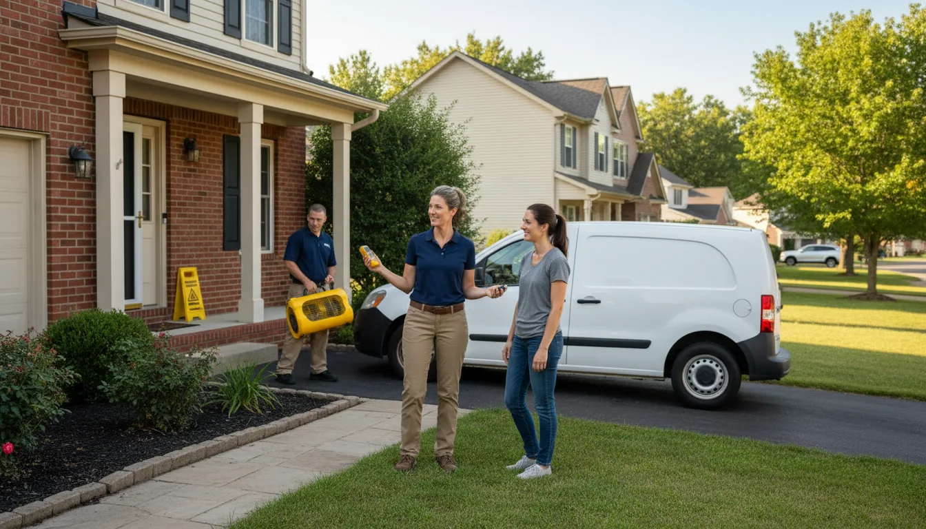 Residential water damage restoration in Rosedale, IN